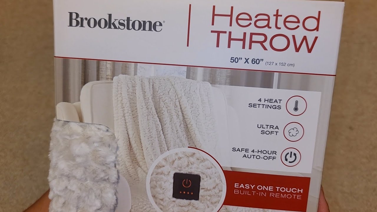 Brookstone Heated Throw — thumbnail of a cited video review